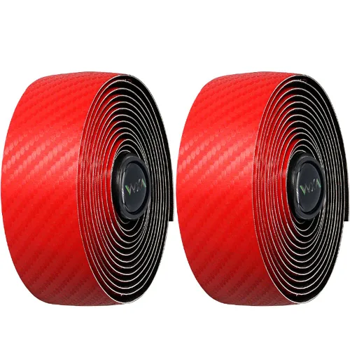 Miniatura 11 de VXM Cinta de manillar de bicicleta, fibra de carbono, PU y EVA, cinta antideslizante para mango de ciclismo para bicicleta de montaña, 2 rollos por