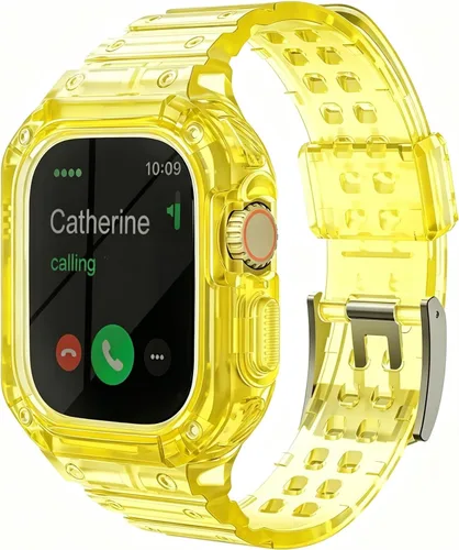 Miniatura 12 de Compatible con Apple Watch Band transparente de 1.929 in 1.811 in 1.772 in 1.732 in 1.654 in 1.614 in 1.575 in 1.496 in para mujeres y hombres