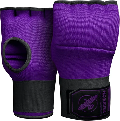 Hayabusa Guantes de mano de gel rápido para boxeo Púrpura/Negro