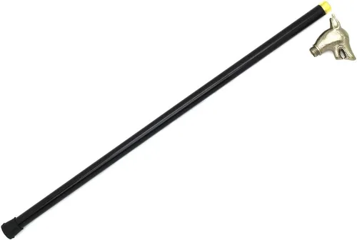 Miniatura 9 de Snake Eye Tactical Mango de peltre para bastón de caminar de 34.5 pulgadas con pequeño almacenamiento sin hoja