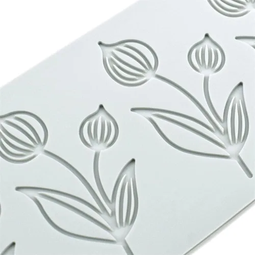 Miniatura 8 de TUKE Molde de silicona de flor de tulipán 3D para hornear fondant de encaje almohadilla de pastel de silicona molde de pastel de fondant moldes