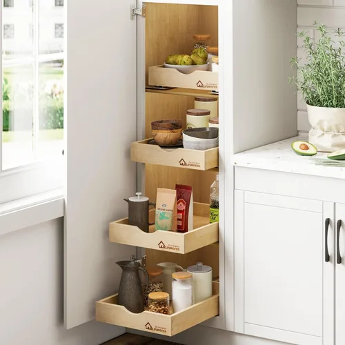 Miniatura 7 de WelFurGeer Cajones extraíbles para armarios de cocina, organizador de gabinete extraíble, organizadores de gabinetes y almacenamiento, organizador
