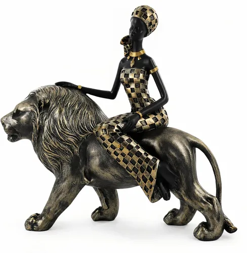 Miniatura 12 de Lescafita Escultura de Elefante Africano Dorado, Exquisita Decoración Animal para el Hogar, con Bandeja de Almacenamiento en la Parte Superior
