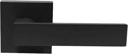 Miniatura 32 de Probrico Paquete de 4 manijas de puerta simuladas en negro mate, manijas interiores que no giran, manijas reversibles resistentes para interiores