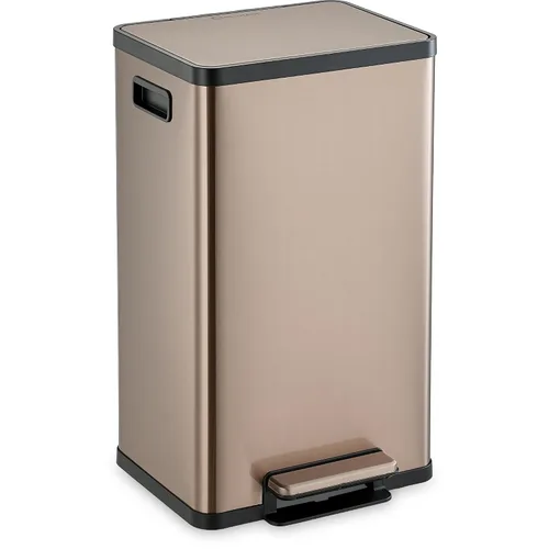 Miniatura 16 de SIMPLI-Magic 13.2 galones (50L) Tacho de basura con pedal – Bote de basura para cocina con tapa de cierre lento – Control de olores, manos libres