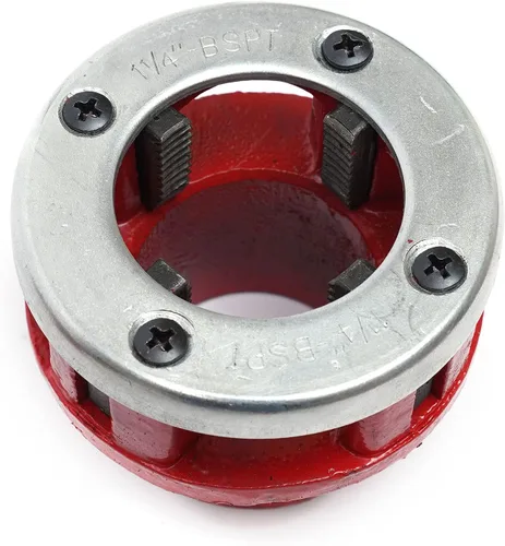 Miniatura 5 de Kit de Enhebrador de Tubo, Kit de Enhebrador de Tubo, Con 7 Troqueles 3/8", 1/2", 3/4",1", 1-1/4", 1-1/2", Y 2"+Mango Trinquete, Juego de Roscado