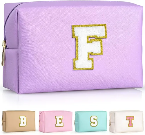 Miniatura 29 de TOPEAST - Bolso de maquillaje para mujer, G Blanco nacarado-rosa