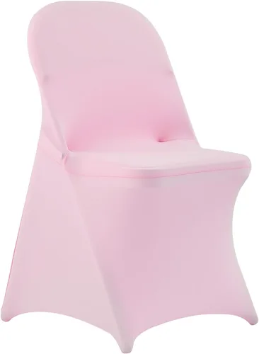 Miniatura 104 de VEVOR 150 fundas blancas para sillas de poliéster y elastano, fundas elásticas para bodas, fiestas, comedor, banquetes, sin pinzas, 150