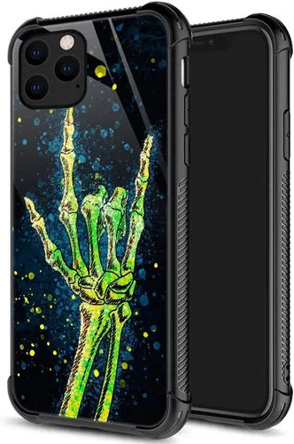Miniatura 38 de ZHEGAILIAN Funda para iPhone 11, protección de grado militar, esquinas a prueba de golpes, funda antiarañazos para iPhone 11, nebulosa verde