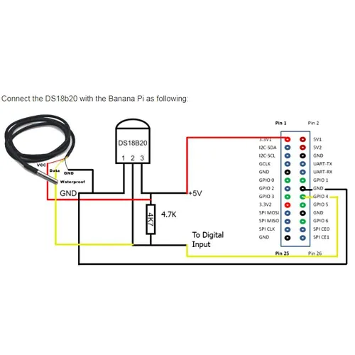 Miniatura 5 de HiLetgo 5 piezas de sensor de temperatura DS18B20, sonda de temperatura de acero inoxidable, impermeable, paquete de 1 m (paquete de 2)