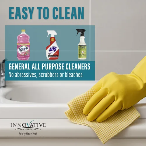 Miniatura 5 de Recubrimiento Antideslizante Tub Guard para Tina y Ducha - Secado Rápido y Ecológico - Blanco