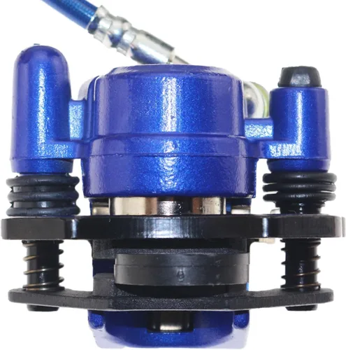 Miniatura 8 de PRO BAT Kit de montaje de pinza de cilindro maestro de freno hidráulico delantero trasero + Rotor de placa de freno de disco + Pastilla de freno Azul