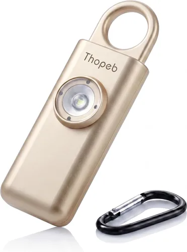 Miniatura 13 de La alarma de seguridad personal original para mujeres por mujeres, sonido de sirena fuerte, luz LED estroboscópica SOS, ten seguridad con la alarma