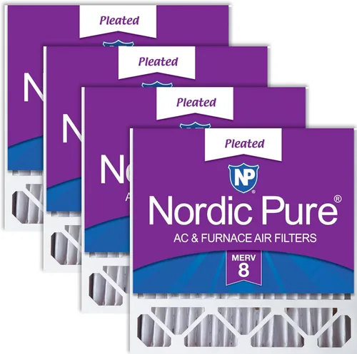 Miniatura 27 de Nordic Pure 20 x 20 x 5 (19_5/8 x 19_7/8 x 4_3/8) Honeywell/Lennox MERV 12 filtros de aire de repuesto, 2