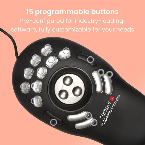 Miniatura 7 de Contour ShuttlePRO v2 - Controlador multimedia con Jog Wheel y 15 botones programables personalizados Ideal para edición de video, audio y fotos