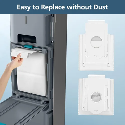 Miniatura 6 de Paquete de 12 bolsas de polvo VCA-ADB90 compatibles con Samsung VCA-SAE903/AA y VCA-SAE904/AA, bolsas de repuesto para aspiradoras inalámbricas Jet