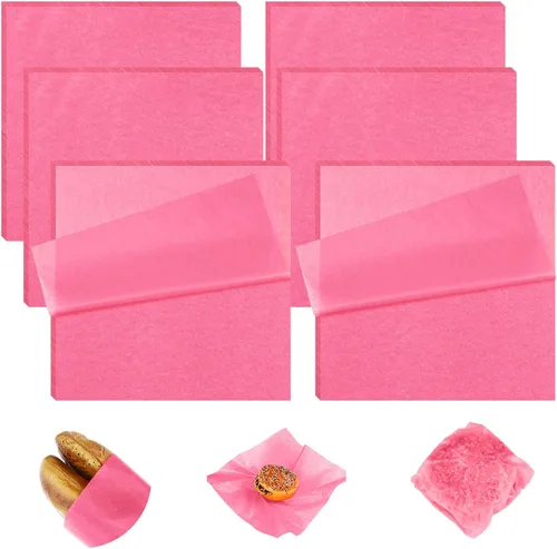Miniatura 9 de Estune 240 hojas de papel para delicatessen de 12 x 12 pulgadas, hojas de papel sándwich de cera seca, a prueba de aceite, para cestas de alimentos