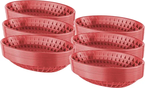Miniatura 9 de Bear Paws - Cestas de comida - Cesta de plástico - Cestas de pan ovaladas - Cesta para servir - Cestas de restaurante - Bandeja de delicatessen