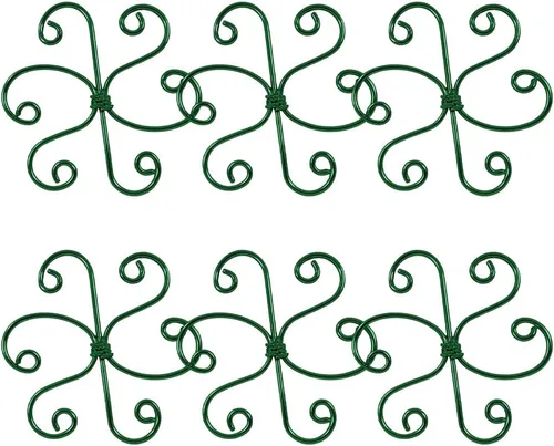 Miniatura 14 de Juego de soporte para tallos de plantas, 2025 nuevo soporte de plástico reutilizable para plantas trepadoras, enrejado de 3/6 piezas, estacas