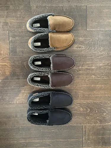 Miniatura 5 de Dearfoams Men's Eli Microfiber IndoorOutdoor with Whipstitch Detail Suede Moccasin Slipper