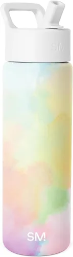 Miniatura 38 de Simple Modern botella de agua reutilizable con tapa con pajilla, de acero inoxidable con aislamiento al vacío, para gimnasio, viajes y deportes