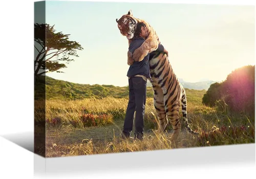 Miniatura 23 de Looife Impresiones en lienzo personalizadas de 40 x 20 pulgadas con tu foto, arte de pared personalizado con tu foto sobre lienzo
