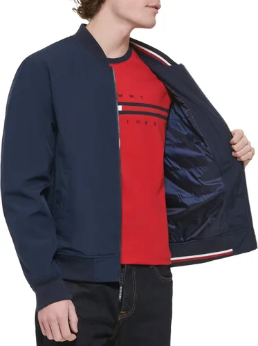 Miniatura 6 de Tommy Hilfiger Chaqueta bomber ligera de punto acanalado para hombre