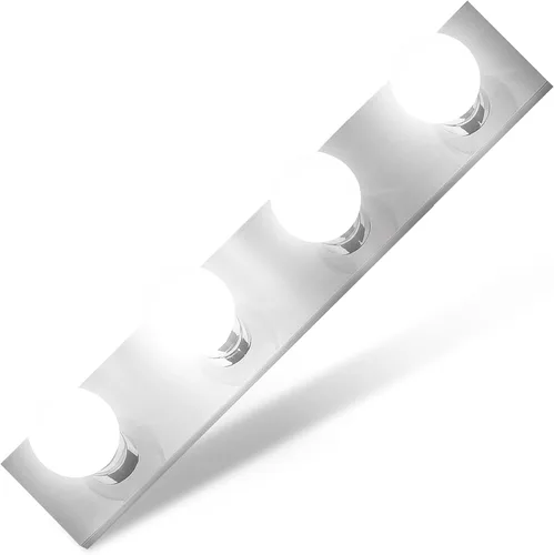 Miniatura 16 de Lighting Five Light Vanity Strip - Lámpara de espejo estilo Hollywood con placas cromadas, accesorios de grado de salón para dormitorio, baño