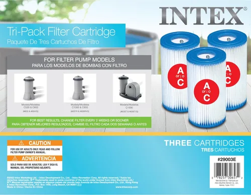 Miniatura 2 de Cartucho de filtro de piscina Intex 29003E tipo A: para bombas de filtro Intex – Fácil de limpiar – Papel Dacron – Filtración eficiente – Paquete