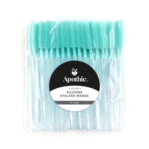 Miniatura 2 de 50 varitas desechables de silicona para pestañas – Cepillos de extensión de cejas y pestañas, separador de peine, herramienta de microblading
