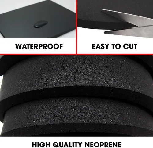 Miniatura 2 de Hoja de goma espuma de neopreno Dualplex 15x60 Pulgadas x 1/2" de grosor, almohadilla de rol perfecta para cosplay, hoja para proyectos DIY - Espuma
