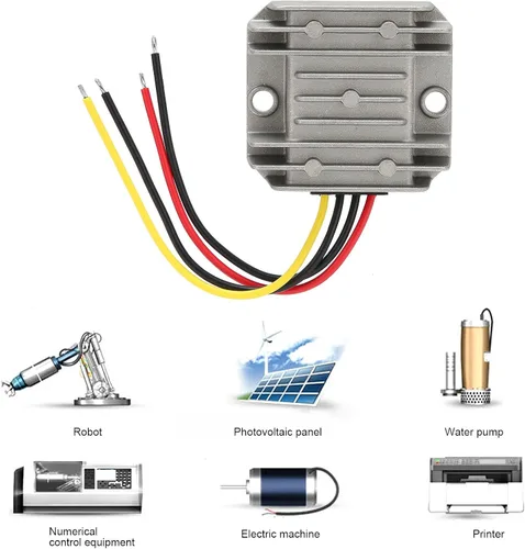 Miniatura 3 de Voltaje convertidor CC ~ CC 36V 48V a 24V, 5A 120W IP67 clasificación impermeable, regulador de voltaje reductor de alta integración, para pantallas