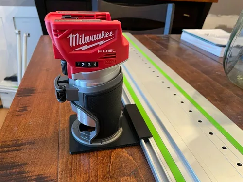 Miniatura 4 de Adaptador de riel guía ToolCurve compatible con enrutador Milwaukee - Fabricado en EE. UU