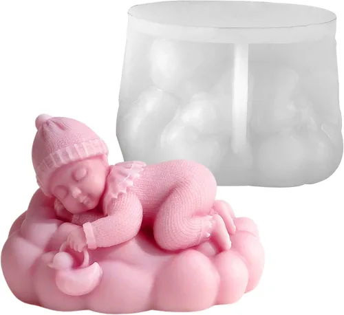 Miniatura 9 de Molde de vela de ardilla, moldes de silicona de fundición de resina para decoración del hogar y fabricación de velas, molde en espiral de onda