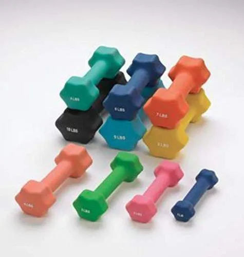 Sammons Preston Mancuernas individuales de neopreno, 8 libras, de alta calidad, fáciles de agarrar y duraderas, entrenamiento de fuerza, pesas