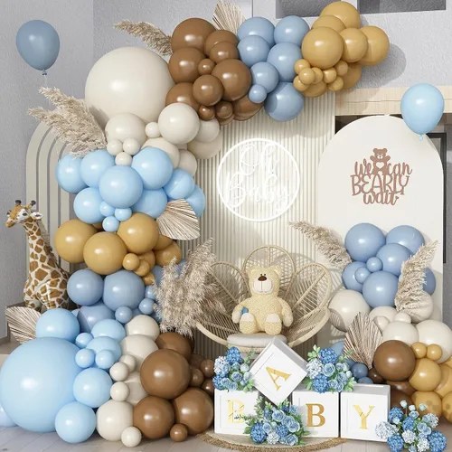 Miniatura 9 de Kit de arco de globos rojos, blancos y azules, guirnalda de globos dorados metálicos con globos de confeti para graduación, béisbol, patriótico
