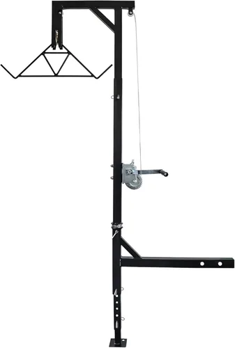Kit completo de elevador de caza con enganche para camiones HME, con cabrestante y camal, capacidad de 400 libras - Accesorio de limpieza y