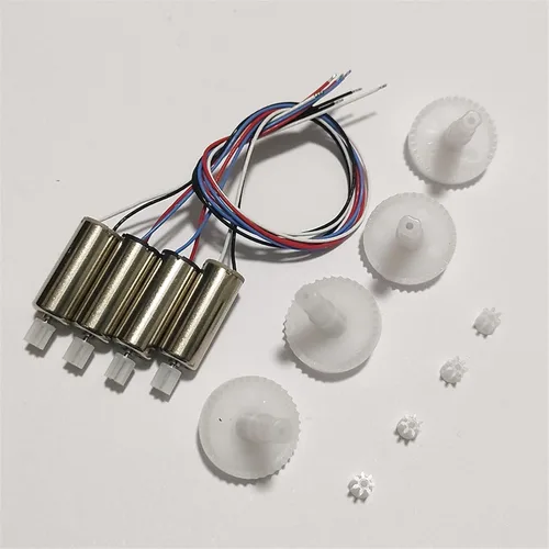 Kit de motor de dron, E88 Drone CW CCW Motor Motor Big Gear Pequeño Motor Kit de repuesto para E88 RC Dorne Quadcopter Accesorios Pieza