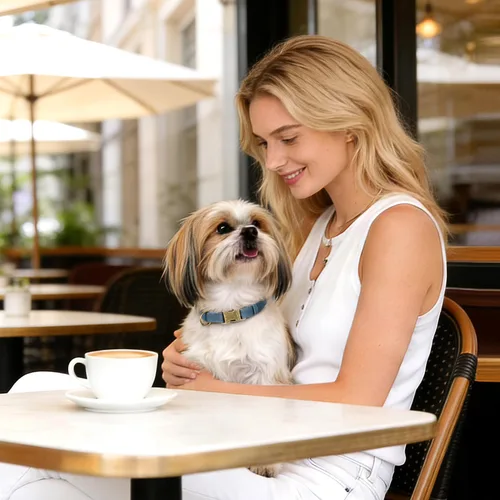 Miniatura 3 de Didog Collar de perro de piel sintética suave, elegante collar de liberación rápida para perros pequeños, fácil de limpiar, collar ajustable