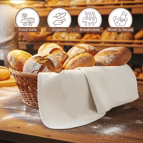 Miniatura 5 de Toallas de saco de harina, toalla de té para manualidades, toalla de cocina, toallas de secado de platos, toalla de algodón en blanco para bordado
