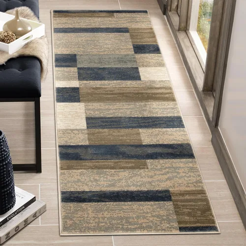 Miniatura 18 de BNM Indoor Small Area Rug, Jute Backing, Modern Geometric, Perfect for Living Room, Dining Room, Bedroom, Hardwood Floors, Office, Dorm, Entryway
