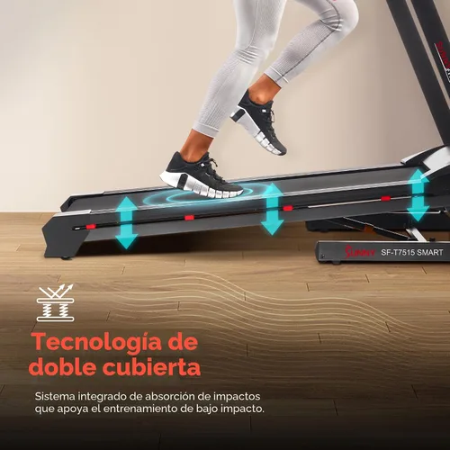 Miniatura 6 de Sunny Health & Fitness Exercise Treadmills Double Deck Sizes and Incline Features with Bluetooth & SunnyFit App