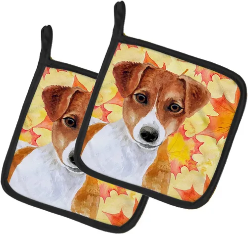Miniatura 274 de Caroline's Treasures BB9655PTHD - Juego de soportes para ollas de cocina resistentes al calor, almohadillas calientes para horno, 7 1/2 x 7 1/2