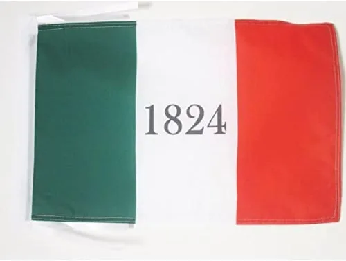 Miniatura 610 de Bandera de México AZ FLAG, 45.7 x 30.5 cm, con cordones - Pequeñas banderas mexicanas de 30 x 45 cm - Bandera de 45.7 x 30.5 cm