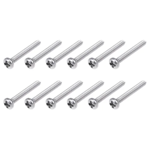 Miniatura 46 de METALLIXITY Tornillos de máquina (M2 x 0.118 in), 30 unidades, pernos Phillips cruzados de acero inoxidable 304, para instalación de muebles