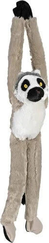 Wild Republic Ecokins - Lémur colgante con cola de anillo, animal de peluche, 22 pulgadas, regalo para niños, juguete de peluche, hecho de botellas