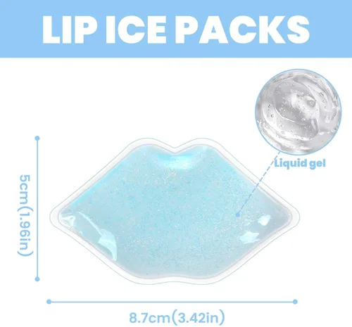 Miniatura 3 de Paquete de hielo para cuidado posterior de tatuajes de labios, 40 almohadillas refrescantes para aliviar el dolor, reducir el enrojecimiento