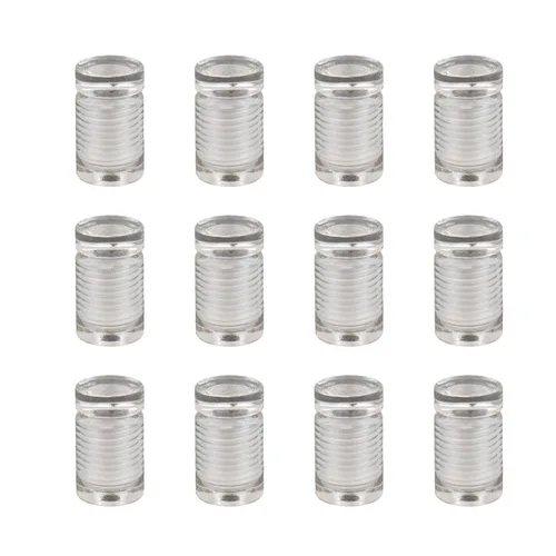 Miniatura 24 de Antrader Paquete de 12 Soportes Separadores de Vidrio de Acero Inoxidable de 3/4" x 1-1/5", Separadores de Pared Clavos de Ferretería Publicitarios