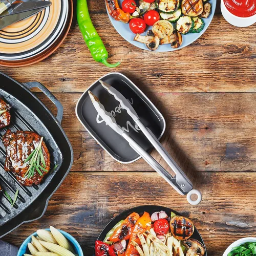 Miniatura 7 de Reposacharas de Cerámica para Estufa, DAYYET Soporte Grande para Cucharas para Encimera de Cocina, Reposacharas para Café, Soporte para Utensilios