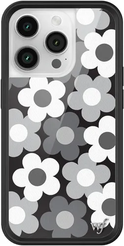 Miniatura 37 de Wildflower Carcasas – Compatible con iPhone 14 Pro Protector negro parachoques, certificado de prueba de caída de 6.5 pies, propiedad de mujeres